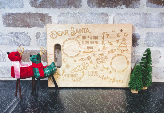 Santa Cookies & Milk Board