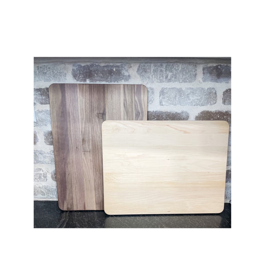 12" x 16" Personalized Cutting Board - Walnut, Teak or Maple