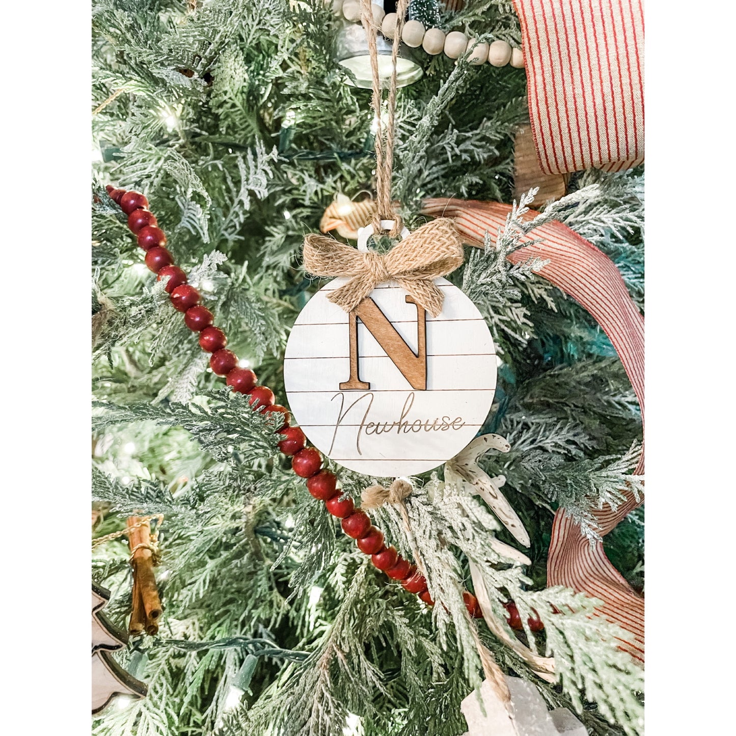 Wood Shiplap Ornament - Personalized