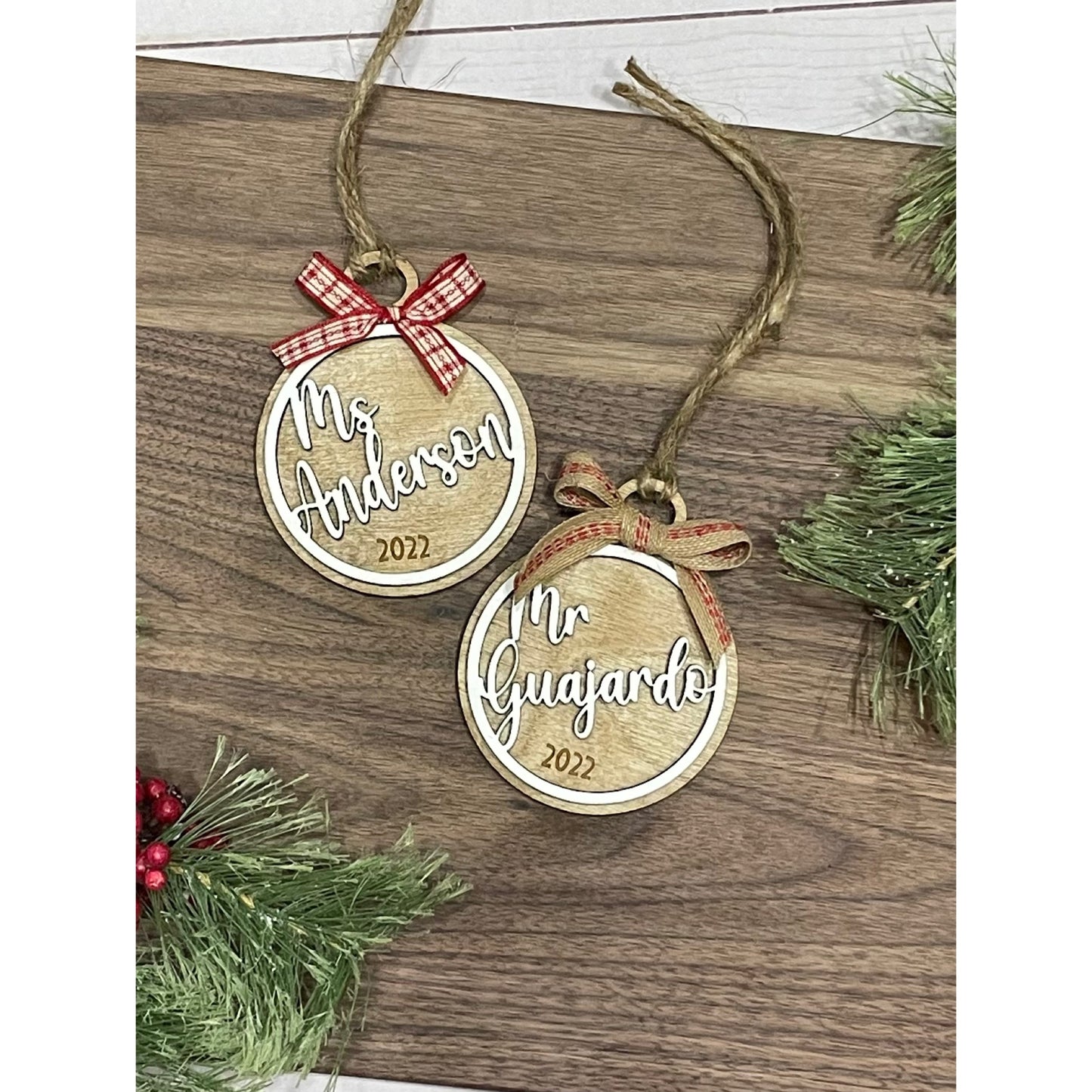 3D Layered Name Ornament