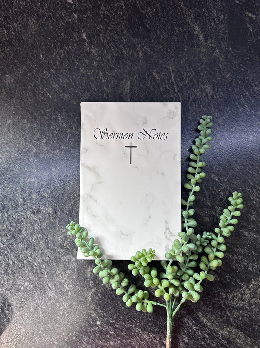 Leatherette Sermon Notes Journal