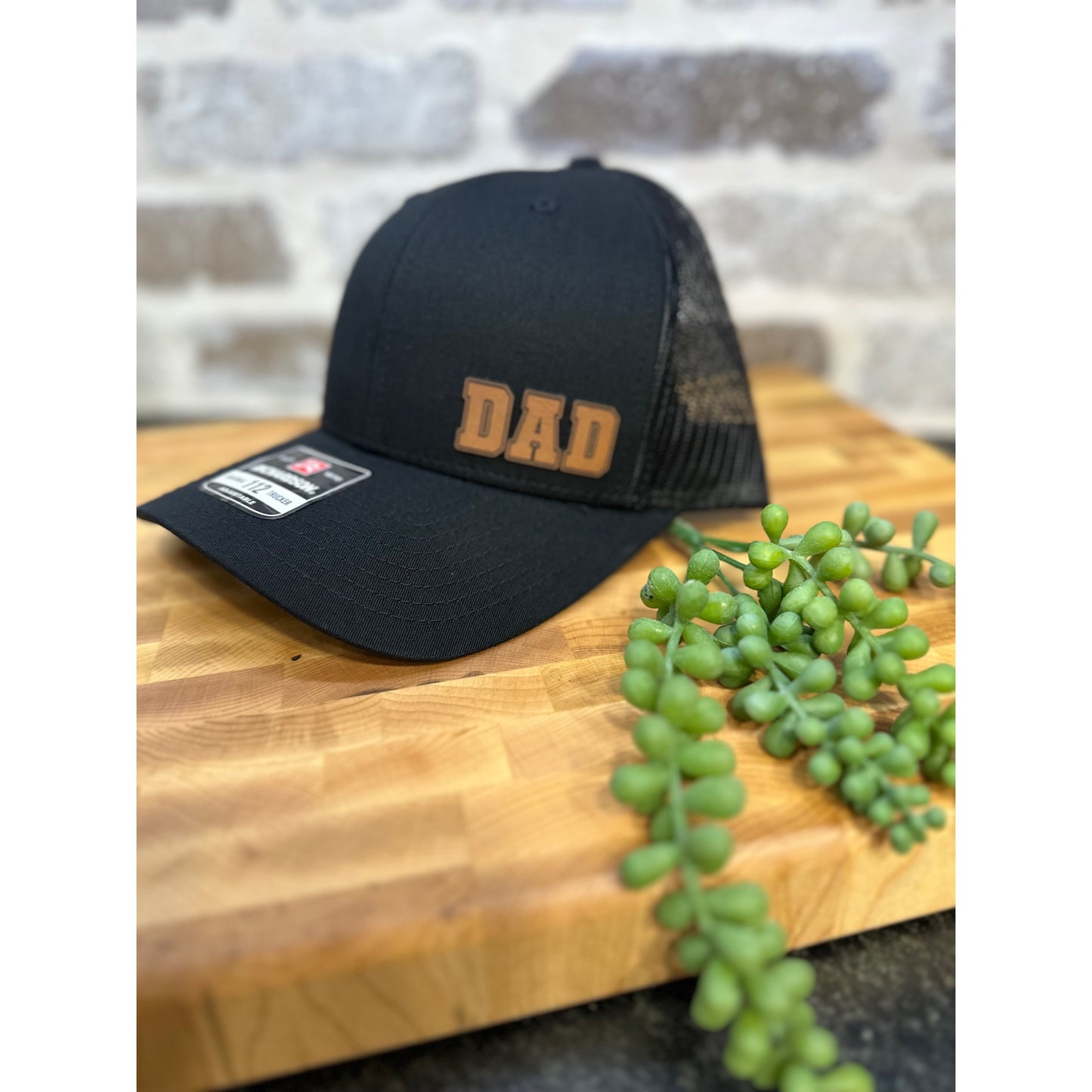 DAD Cap - Die-Cut Leatherette Hat Patch - Richardson 112