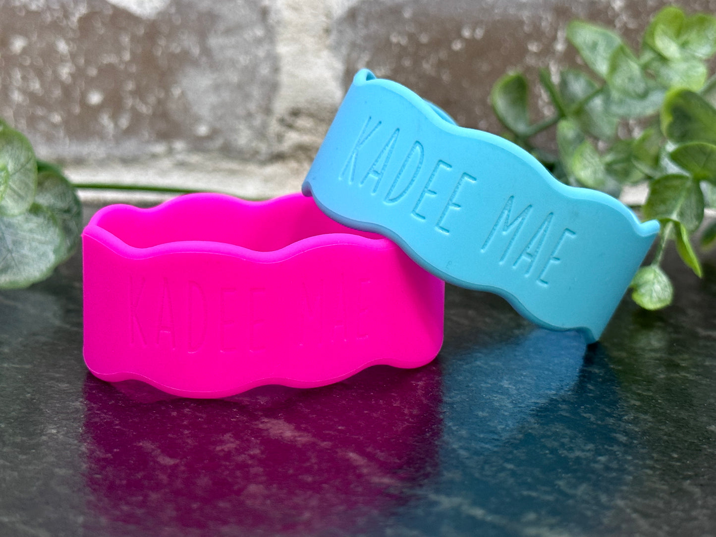 Silicone Cup & Bottle Bands Labels - Laser Engraved