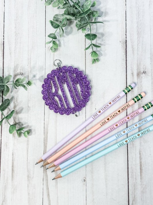 Teacher Pencil Set - Love Teach Inspire