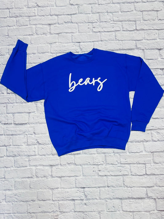 Simply a Bears Fan - Puff Design - Long Sleeve - Sweatshirt