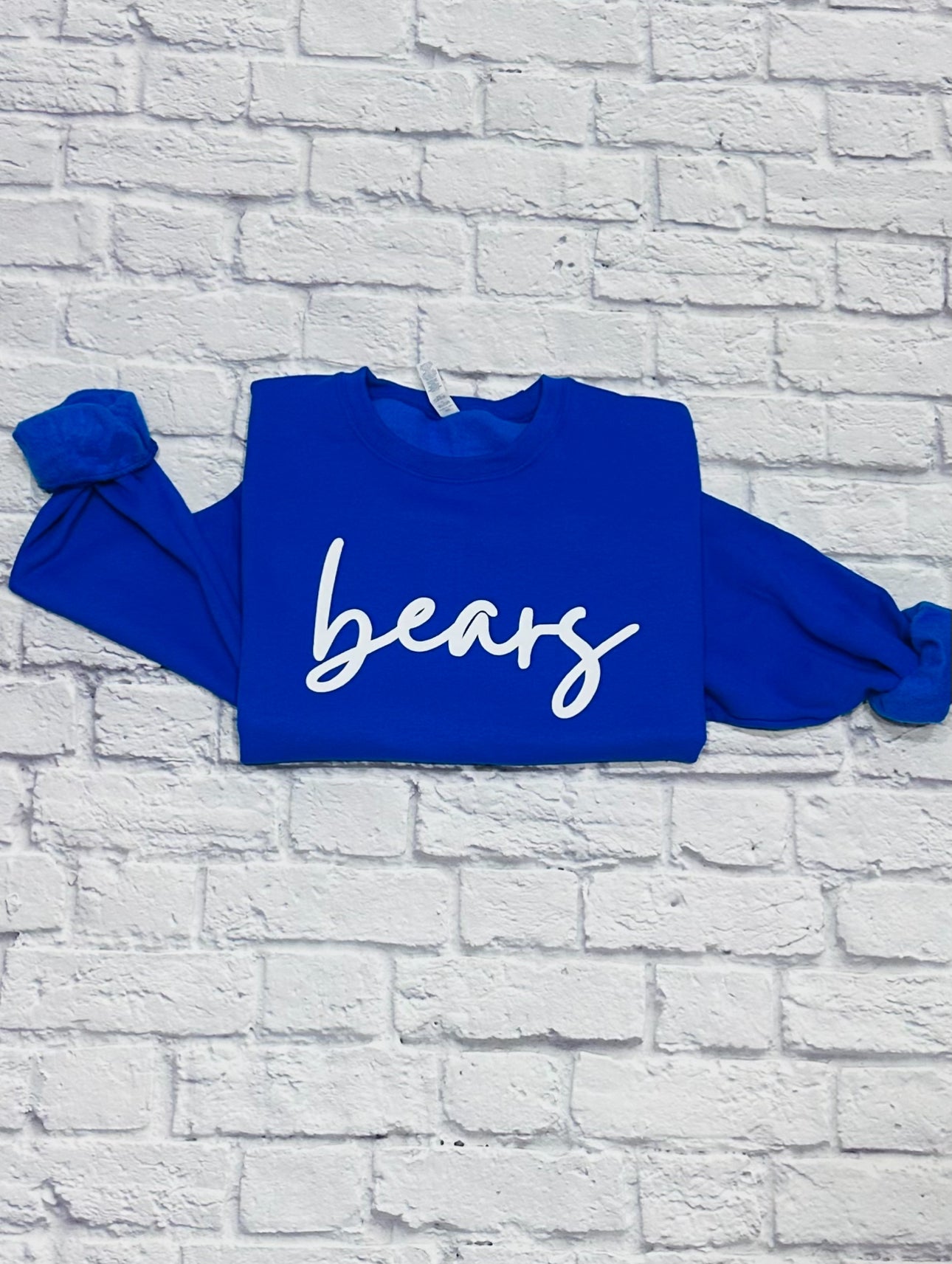 Simply a Bears Fan - Puff Design - Long Sleeve - Sweatshirt