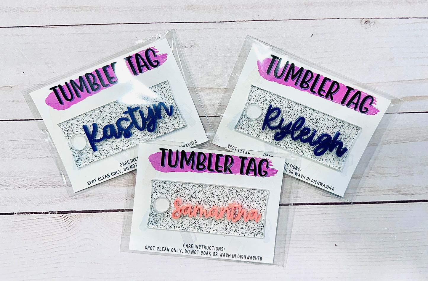 Tumbler Topper Tag