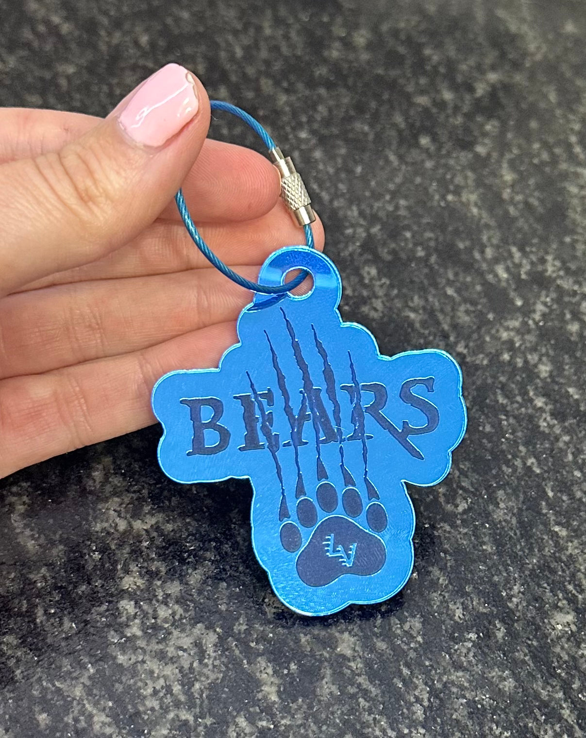 Bears Mirrored Acrylic Keychain