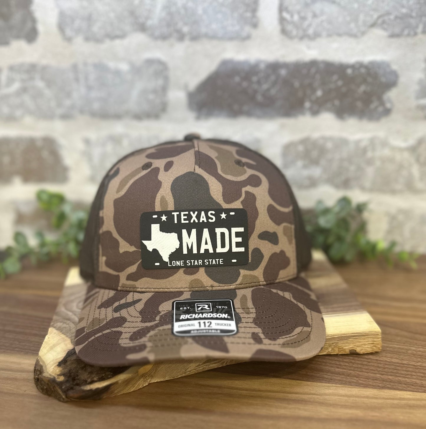 Texas Made License Plate  - Richardson 112 Cap - OSFM