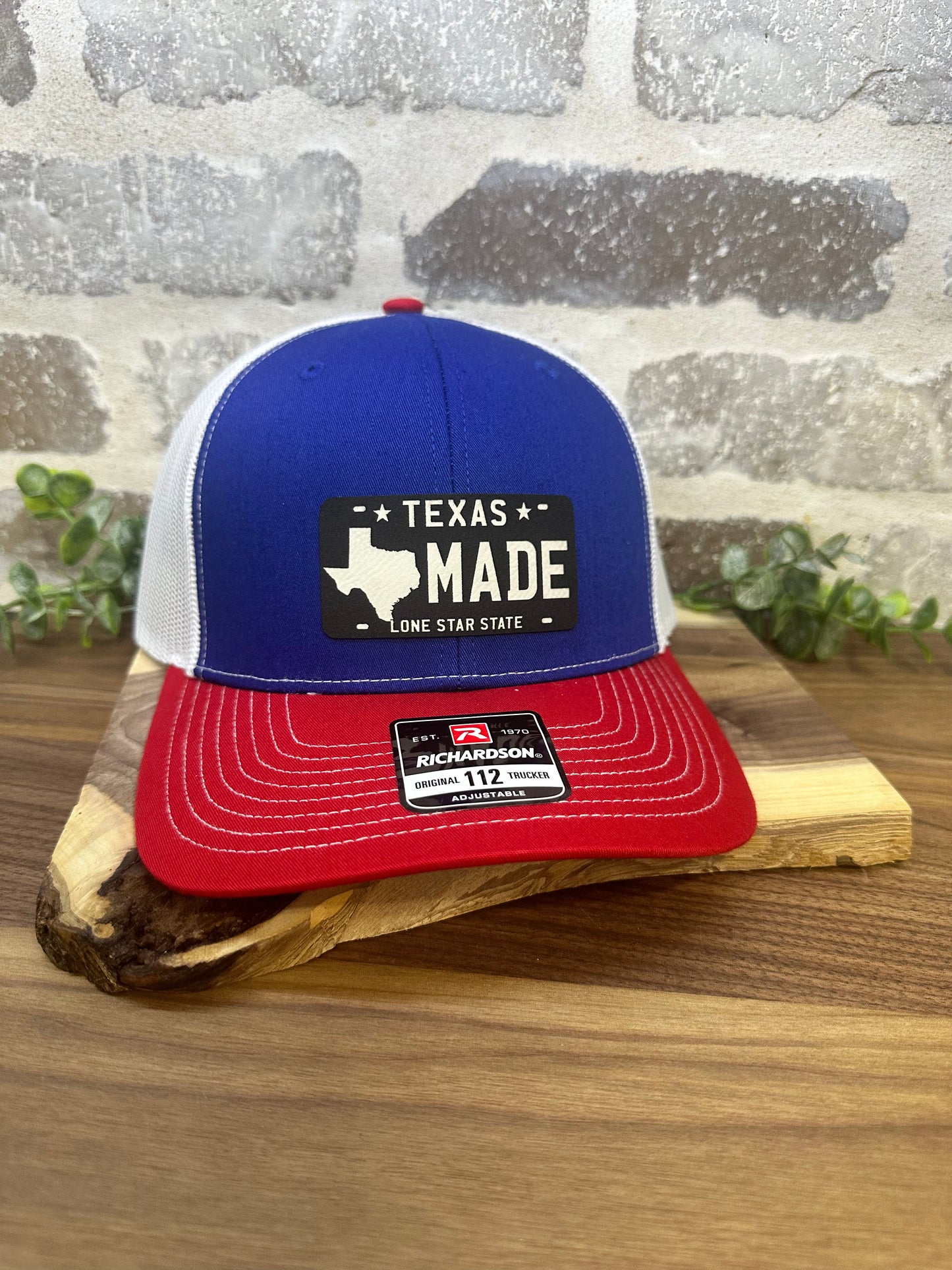 Texas Made License Plate  - Richardson 112 Cap - OSFM