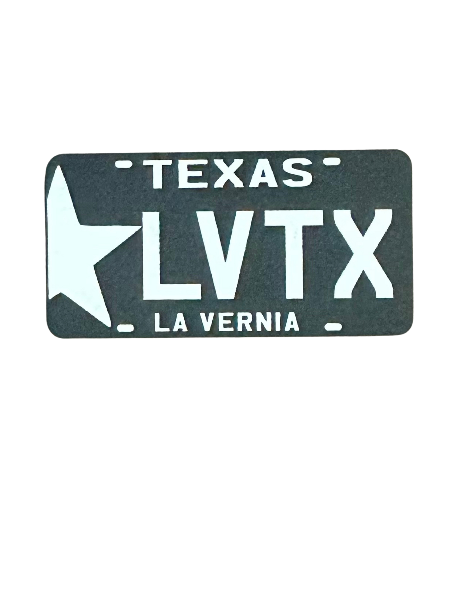 LV TX License Plate  - Richardson 112 Cap - OSFM - 3 Design Options