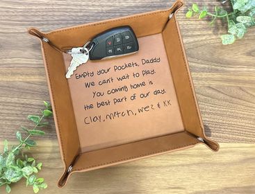 Personalized Valet Snap-Up Tray - Father's Day