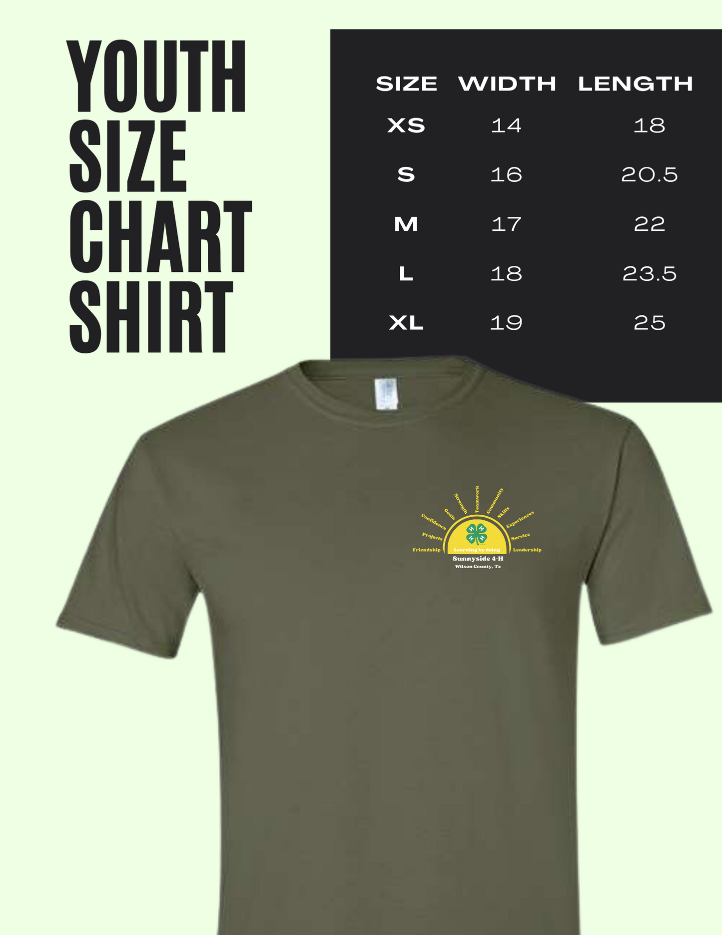 Sunnyside 4-H Club Tee's