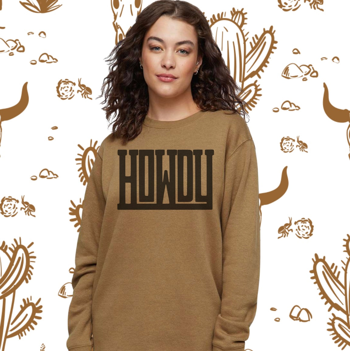 Howdy Howdy - Puff Sweatshirt