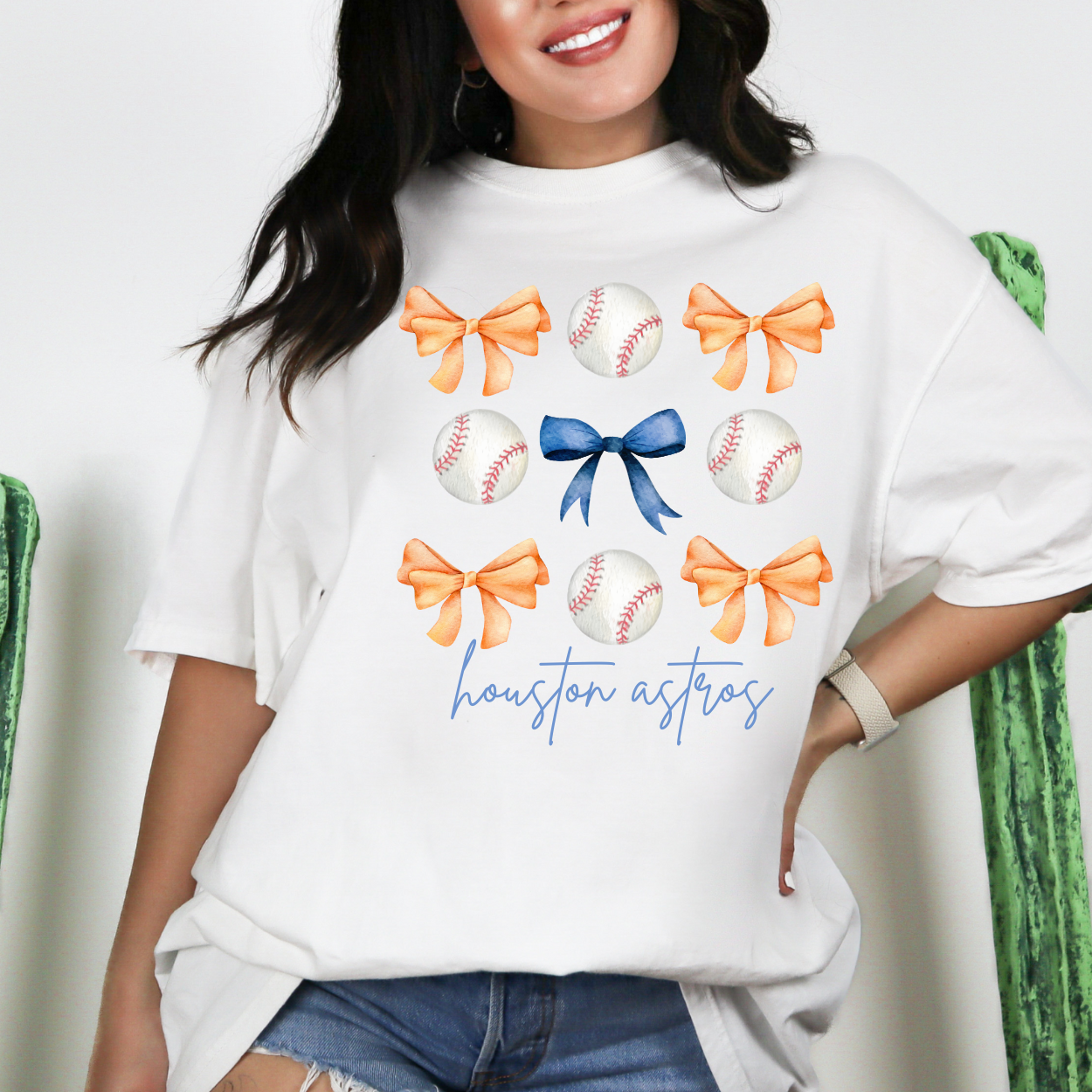 Bows & Baseball - Comfort Colors Tee