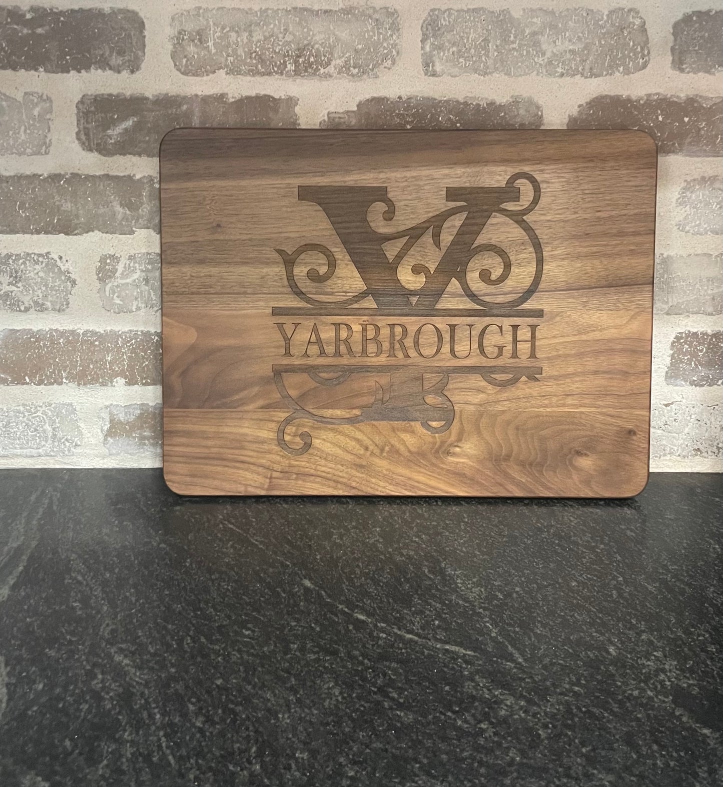 12" x 16" Personalized Cutting Board - Walnut, Teak or Maple